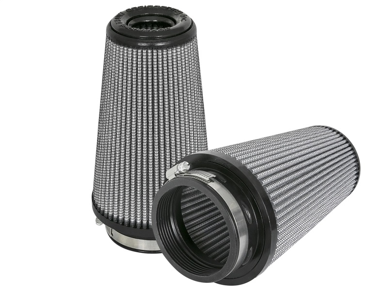 aFe Magnum FLOW Pro DRY S Replacement Air Filter (Pair) F-3.5in. / B-5in. / T-3.5in. (Inv) / H-8in. - 21-91117-MA