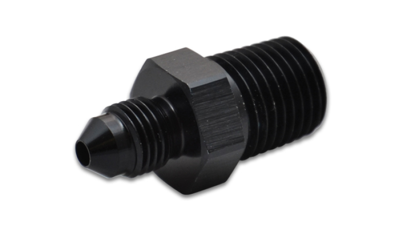 Vibrant -4AN to 3/8in NPT Straight Adapter Fitting - Aluminum - 10213