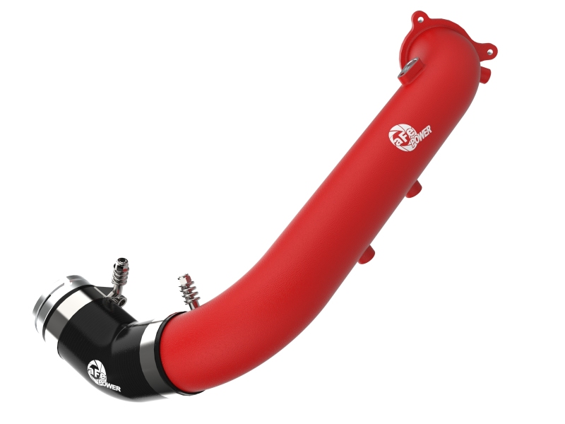 aFe BladeRunner Red 2-3/4in Aluminum Charge Pipe 2021 Toyota Supra GR (A90) I4-2.0L (t) B48 - 46-20488-R