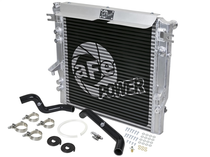 aFe BladeRunner GT Series Bar and Plate Radiator w/ Black Hoses 07-11 Jeep Wrangler (JK) V6 3.8L - 46-50002-B