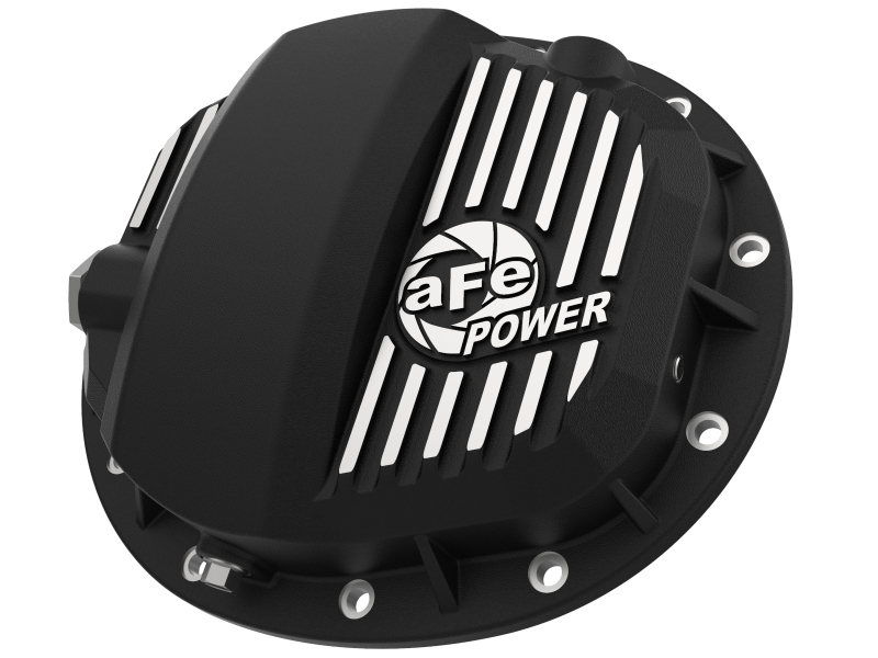 aFe Pro Series GMCH 9.5 Rear Diff Cover Black w/ Machined Fins 19-20 GM Silverado/Sierra 1500 - 46-71140B