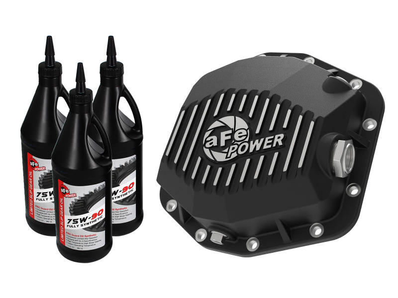 aFe Power Cover Diff Rear Machined w/ Gear Oil 2019 Ford Ranger (Dana M220) - 46-71171B