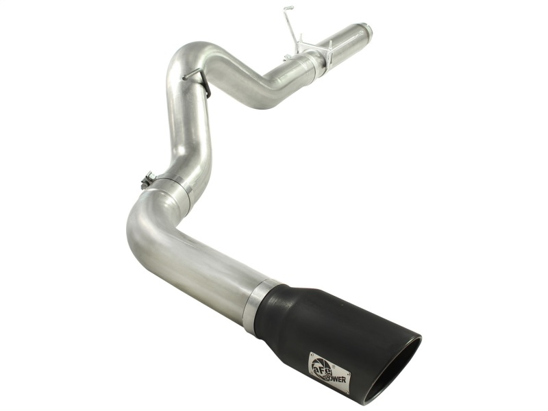 aFe Atlas Exhausts DPF-Back Aluminized Steel Exhaust Dodge Diesel Trucks 07.5-12 L6-6.7L Black Tip - 49-02016-B