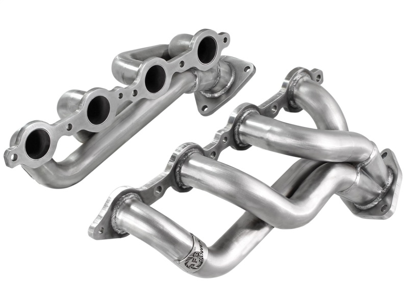 aFe Power Twisted Steel Headers 409 Stainless Steel 02-13 GM Silverado/Sierra 1500 V8 GMT800/GMT900 - 48-44001