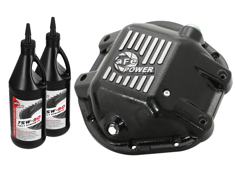 aFe Power Differential Cover Machined Pro Series 97-15 Jeep Dana 44 w/ 75W-90 Gear Oil 2 QT - 46-70162-WL
