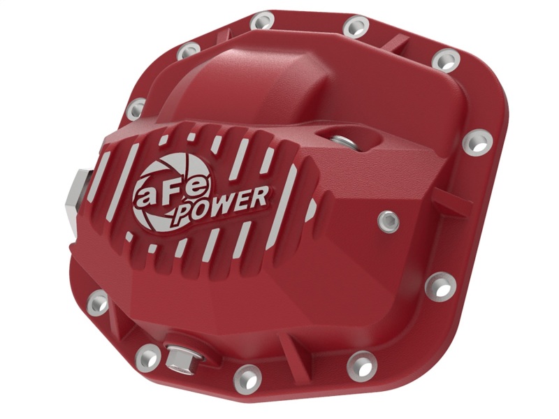 aFe Pro Series Front Differential Cover Red 2018+ Jeep Wrangler (JL) V6 3.6L (Dana M186) - 46-71010R
