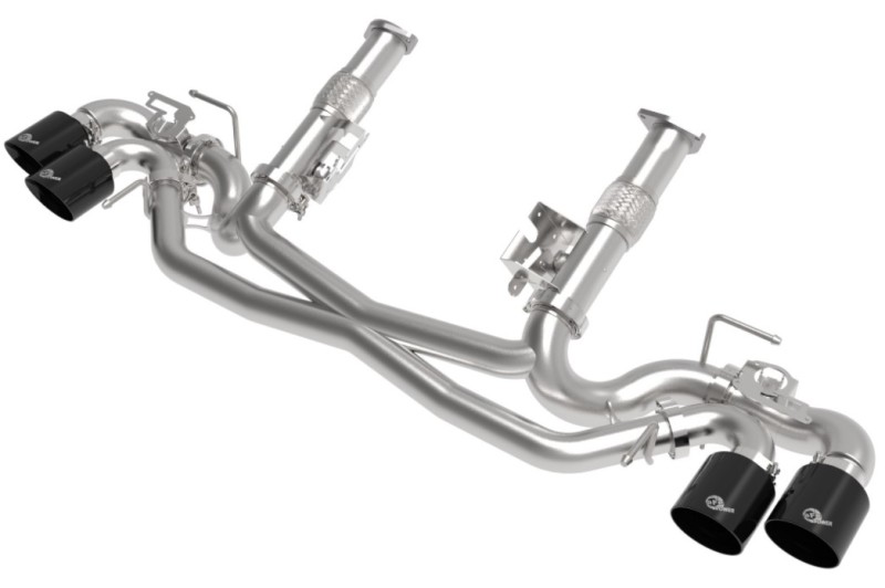 AFe MACH Force-Xp 304 Stainless Steel Cat-Back Exhaust Black 2020 Chevrolet Corvette C8 - 49-34124NM-B