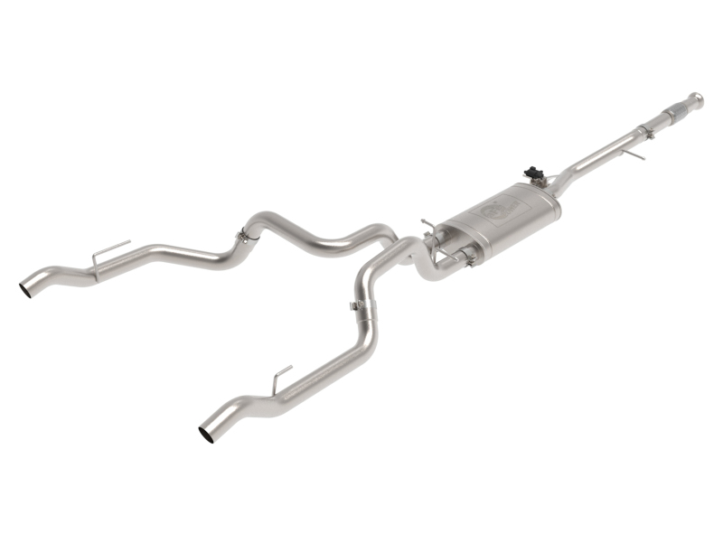 aFe Gemini XV 3in 304 SS Cat-Back Exhaust w/ Cutout 19-21 GM Silverado/Sierra 1500 V8 - 49-34138