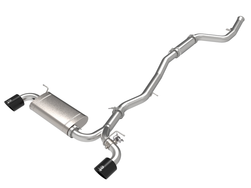 aFe POWER Takeda 2021 Toyota Supra 2.0L (t) 2.5in-3in 304 SS CB Exhaust w/ Black Tips - 49-36050-B
