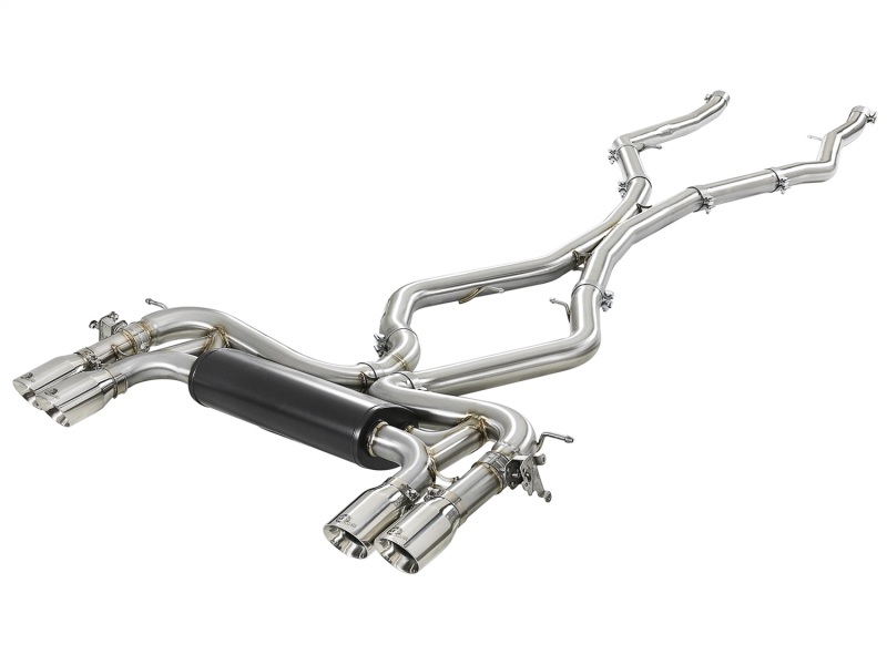 aFe MACHForce XP Exhausts Cat-Back SS 21 BMW M2 Competition L6-3.0L w/Polished Tips - 49-36351-P