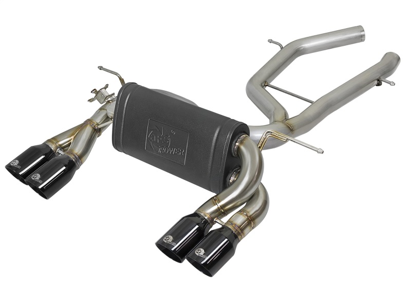 aFe MACH Force-Xp 2-1/2in SS Axle Back Exhaust w/Black Tips 15+ BMW M3/M4 (F80/F82) L6 3.0L (tt) S55 - 49-36338-B