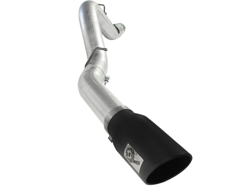 aFe Atlas Exhaust 5in DPF-Back Al Steel 11-13 GM Diesel Trucks V8-6.6L (td) LML (Blk Tip) - 49-04041-B