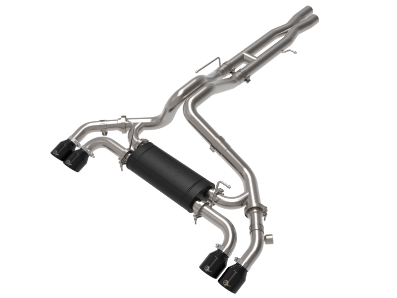 aFe Vulcan Series 2.5in 304SS Cat-Back Exhaust 2021+ Jeep Wrangler 392 6.4L w/ Black Tips - 49-38098-B