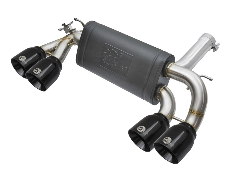 aFe MACHForce XP 3in - 2 1/2in Axle Back 304SS Exhaust w/ Black Tips 16-17 BMW M2 (f87) - 49-36333-B