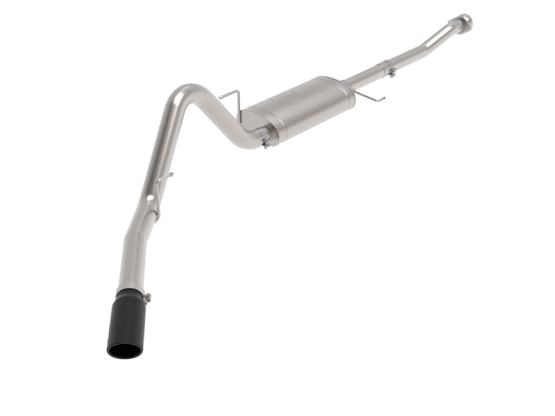aFe Apollo GT 3in 409 SS Cat-Back Exhaust 2021 Ford F-150 V6 2.7L/3.5L (tt)/V8 5.0L w/ Black Tips - 49-43125-B