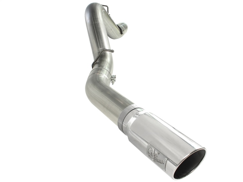 aFe MACHForce XP Exhaust 5in DPF-Back SS 11-13 GM Diesel Trucks V8-6.6L (td) (LML) (Pol Tip) - 49-44041-P