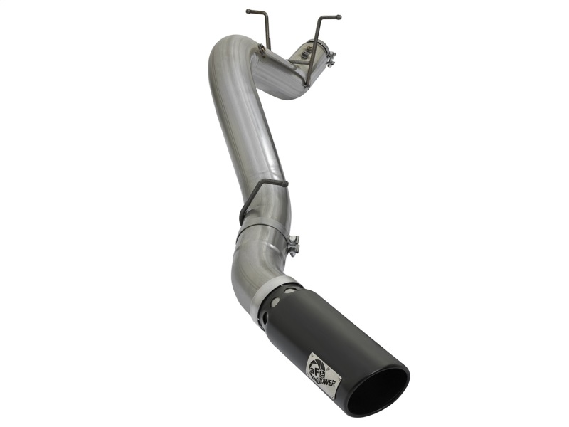 aFe LARGE BORE HD 4in 409-SS DPF-Back Exhaust w/Black Tip 2017 GM Duramax V8-6.6L (td) L5P - 49-44085-B