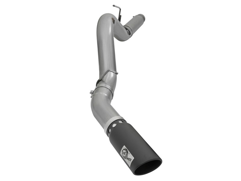 aFe LARGE Bore HD 5in Exhausts DPF-Back SS w/ Black Tips 16-17 GM Diesel Truck V8-6.6L (td) LML/L5P - 49-44081-B