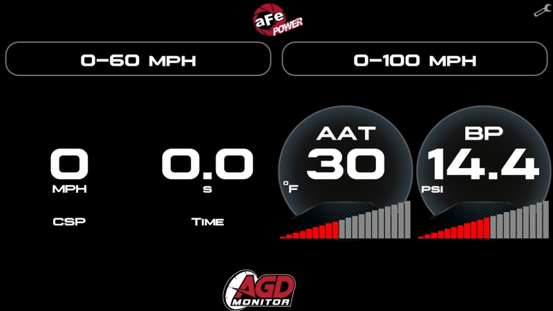 aFe AGD Advanced Gauge Display Digital 5.5in Monitor 08-18 Dodge/RAM/Ford/GM Diesel Trucks - 77-91001