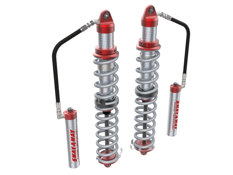 aFe 14-19 Polaris RZR 925/1000cc Sway-A-Way 3.0 Rear Coilover Kit w/ Remote Reservoirs and Comp Adj - 852-0058-01-CA