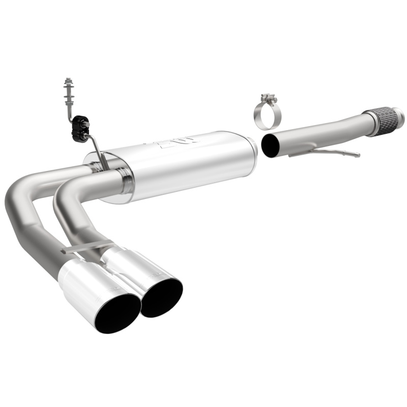 Magnaflow 14 Chev Silverado V8 5.3L CC/EC Dual Same Side Before P/S Tire Exit SS Cat Back Perf Exh - 15270