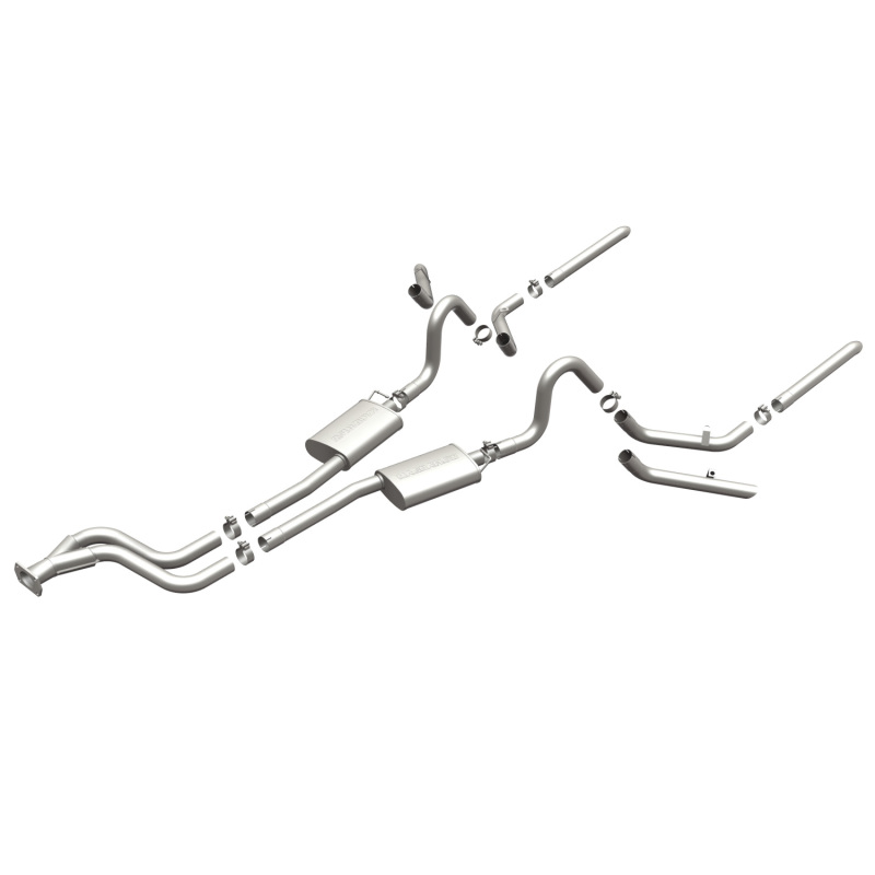 MagnaFlow SYS C/B 84-87 Buick Regal V6 3.8L Turbocharged SS 2.5in Street Series Dual Split Rear Exit - 16884