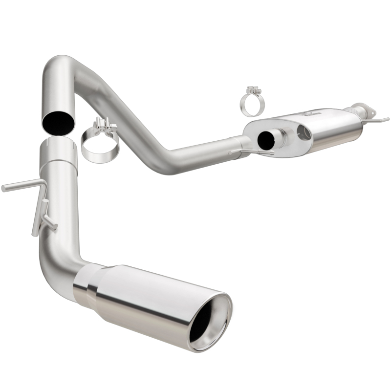MagnaFlow 15-16 Ford Expedition V6 3.5L Cat-Back, SS, 4in Tip Single Psgr Side Exit - 19051