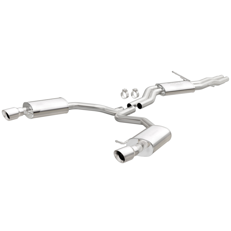 MagnaFlow Sys C/B 12-15 Audi A6 / A7 3.0L V6 SS 2.5in Dual Split Rear Ext 4in Tips - 19159