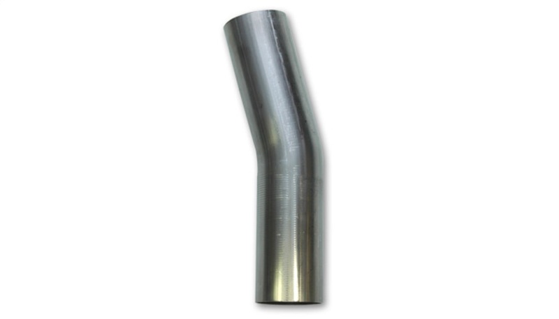 Vibrant 2.25in O.D. T304 SS 15 deg Mandrel Bend 5in x 5in leg lengths (3.375in Centerline Radius) - 13128