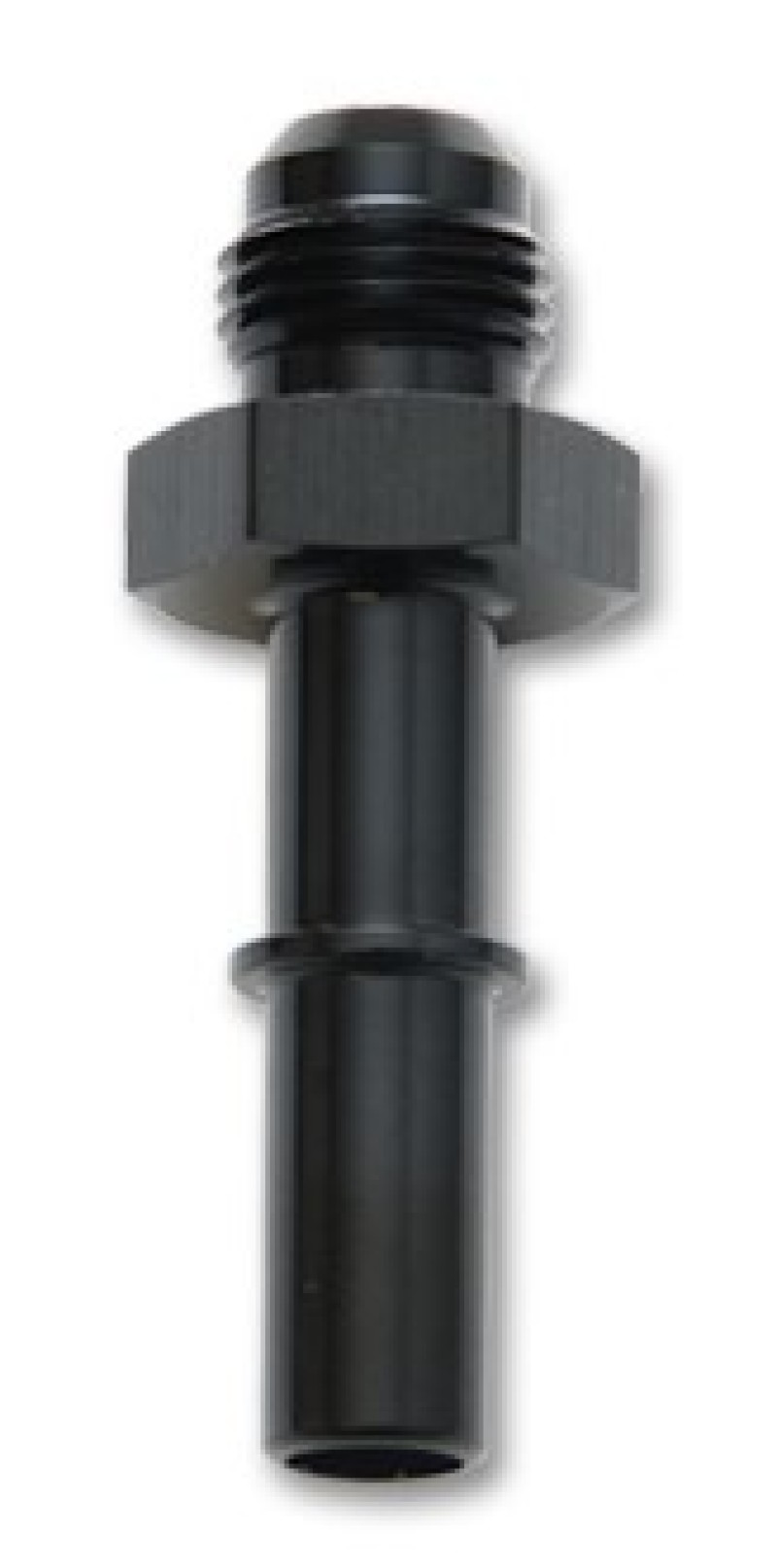 Vibrant -8AN to 5/16in Quick Connect Push On EFI Adapter Fitting - Black - 16883