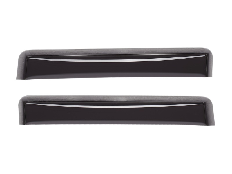 WeatherTech 04+ GMC Canyon Crew Cab Rear Side Window Deflectors - Dark Smoke - 81339