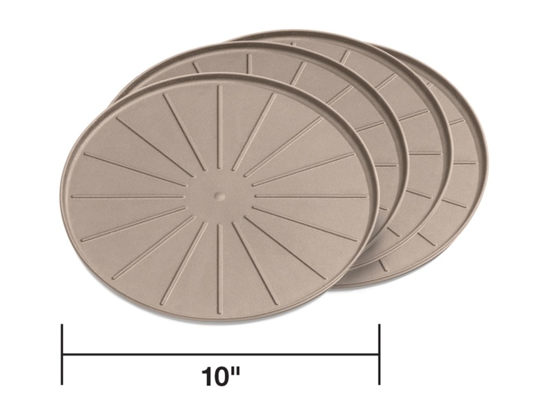 WeatherTech Round Coaster Set - Tan - Set of 10 - 8A10CSTTN