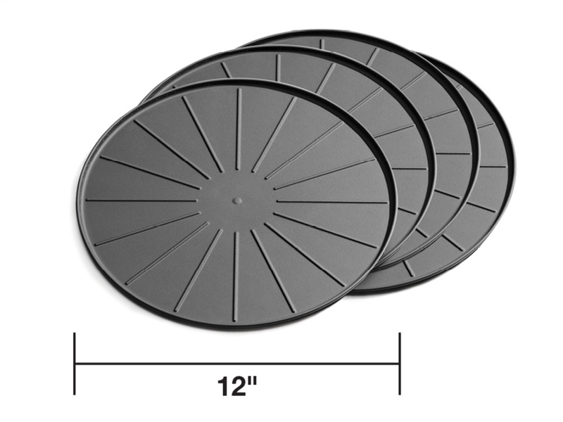 WeatherTech Round Coaster Set - Black - Set of 12 - 8A12CSTBK