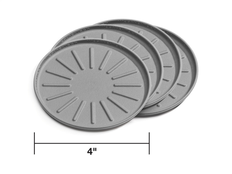 WeatherTech Round Coaster Set - Grey - Set of 4 - 8A4CSTGR