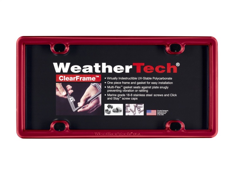 WeatherTech ClearFrame - Red - 8ALPCF1