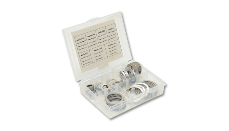 Vibrant Box Set of Crush Washers - 10 of each Size: -3AN to -16AN - 20998