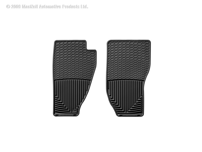 WeatherTech 84-96 Jeep Cherokee (2 door) Front Rubber Mats - Black - W10