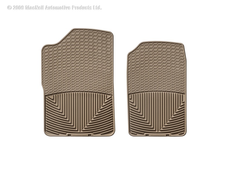 WeatherTech 88-99 GMC Sierra Extended Cab Front Rubber Mats - Tan - W14TN