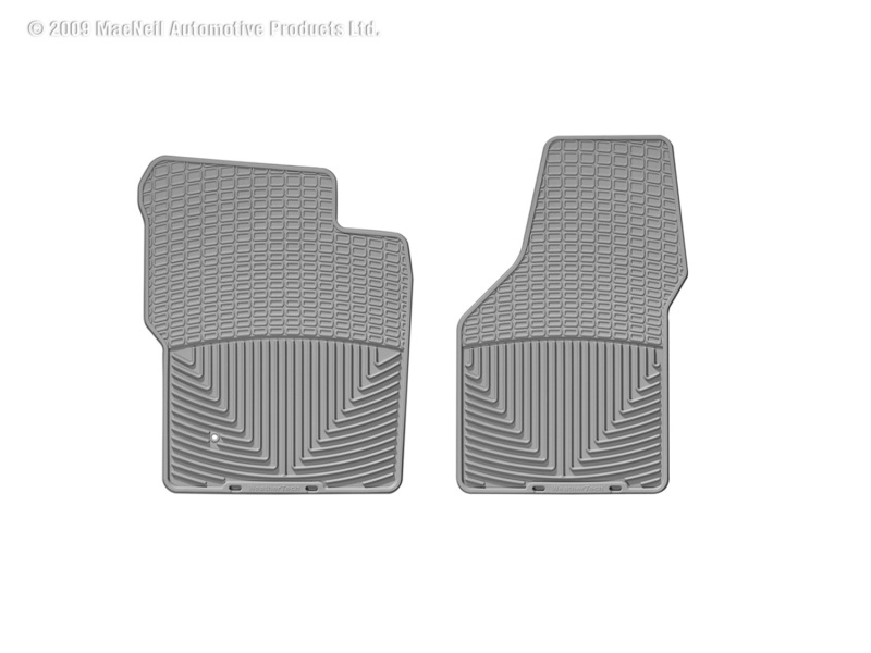 WeatherTech 99-07 Ford F250 Super Duty Crew Front Rubber Mats - Grey - W19GR
