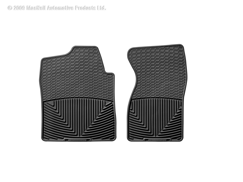 WeatherTech 99-00 Chevrolet Silverado Crew Cab Front Rubber Mats - Black - W26