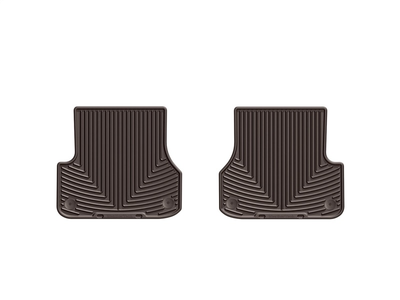 WeatherTech 2012+ Audi A6/S6 Rear Rubber Mats - Cocoa - W301CO