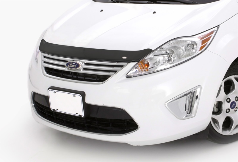 AVS 12-13 Ford Fiesta Aeroskin Low Profile Acrylic Hood Shield - Smoke - 320042