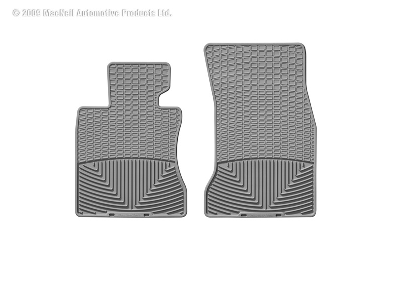 WeatherTech 04-07 BMW 525i Front Rubber Mats - Grey - W62GR