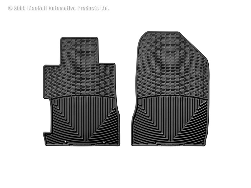 WeatherTech 06-11 Honda Civic Coupe / Si Coupe Front Rubber Mats - Black - W65