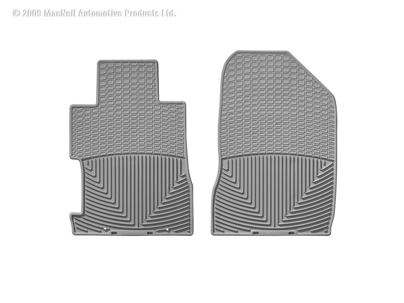 WeatherTech 06-11 Honda Civic Coupe / Si Coupe Front Rubber Mats - Grey - W65GR
