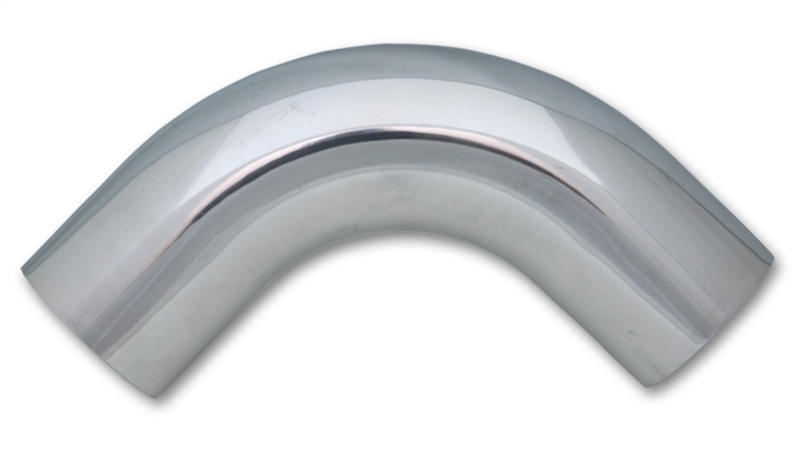 Vibrant 2.25in O.D. Universal Aluminum Tubing (90 degree bend) - Polished - 2887