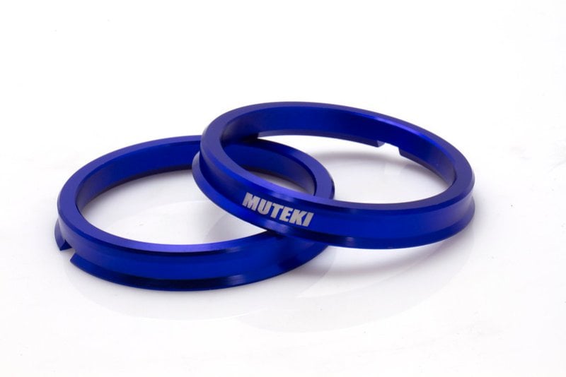 Wheel Mate Muteki Hub Ring Set 73mm x 66mm - 2 Piece - Blue - WMPHR7306602PC