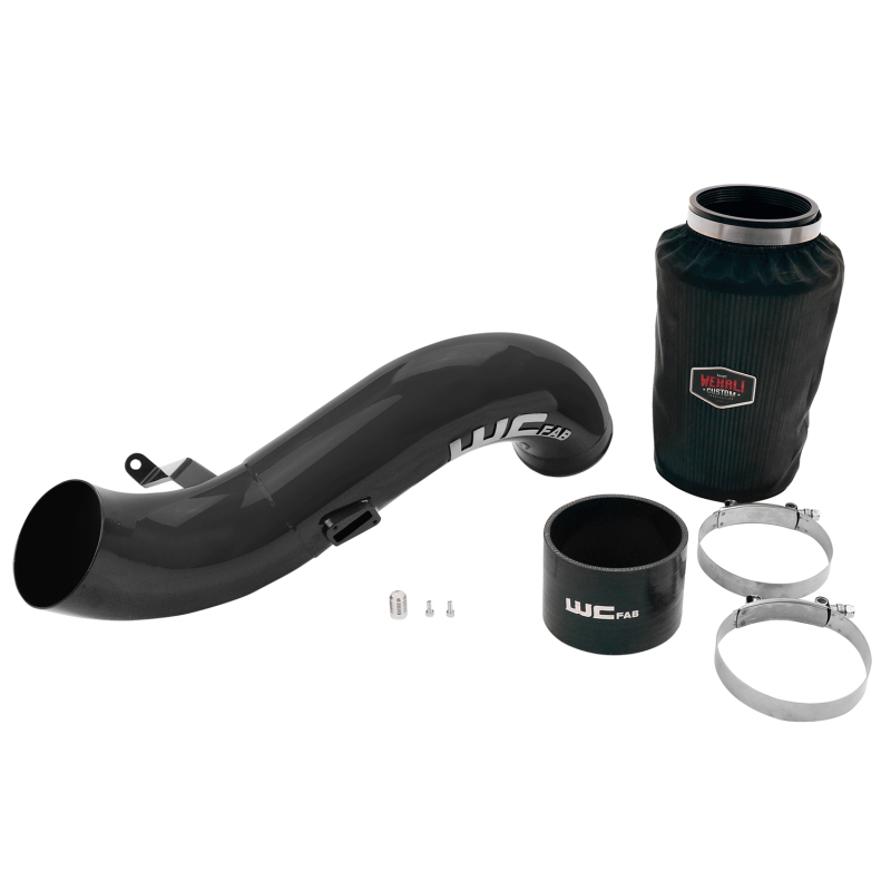 Wehrli 07.5-10 Chevrolet 6.6L LMM Duramax 4in Intake Kit - Gloss Black - WCF100635-GB