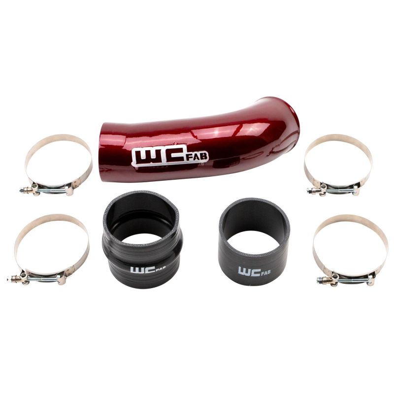 Wehrli 2020+ Chevrolet 6.6L L5P Duramax 4in Intake Pipe (Use w/OEM Air Box) - WCFab Red - WCF100720-RED