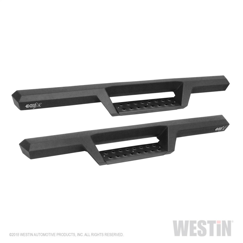 Westin 18-20 Jeep Wrangler JL 2DR HDX Drop Nerf Step Bars - Textured Black - 56-14055
